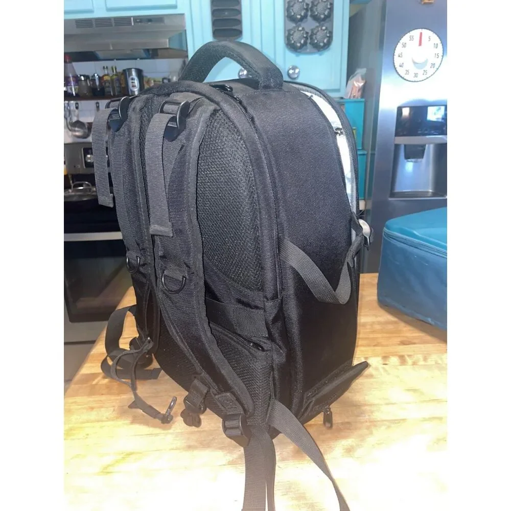 Mosiso Black Hardback waterproof camera backpack
